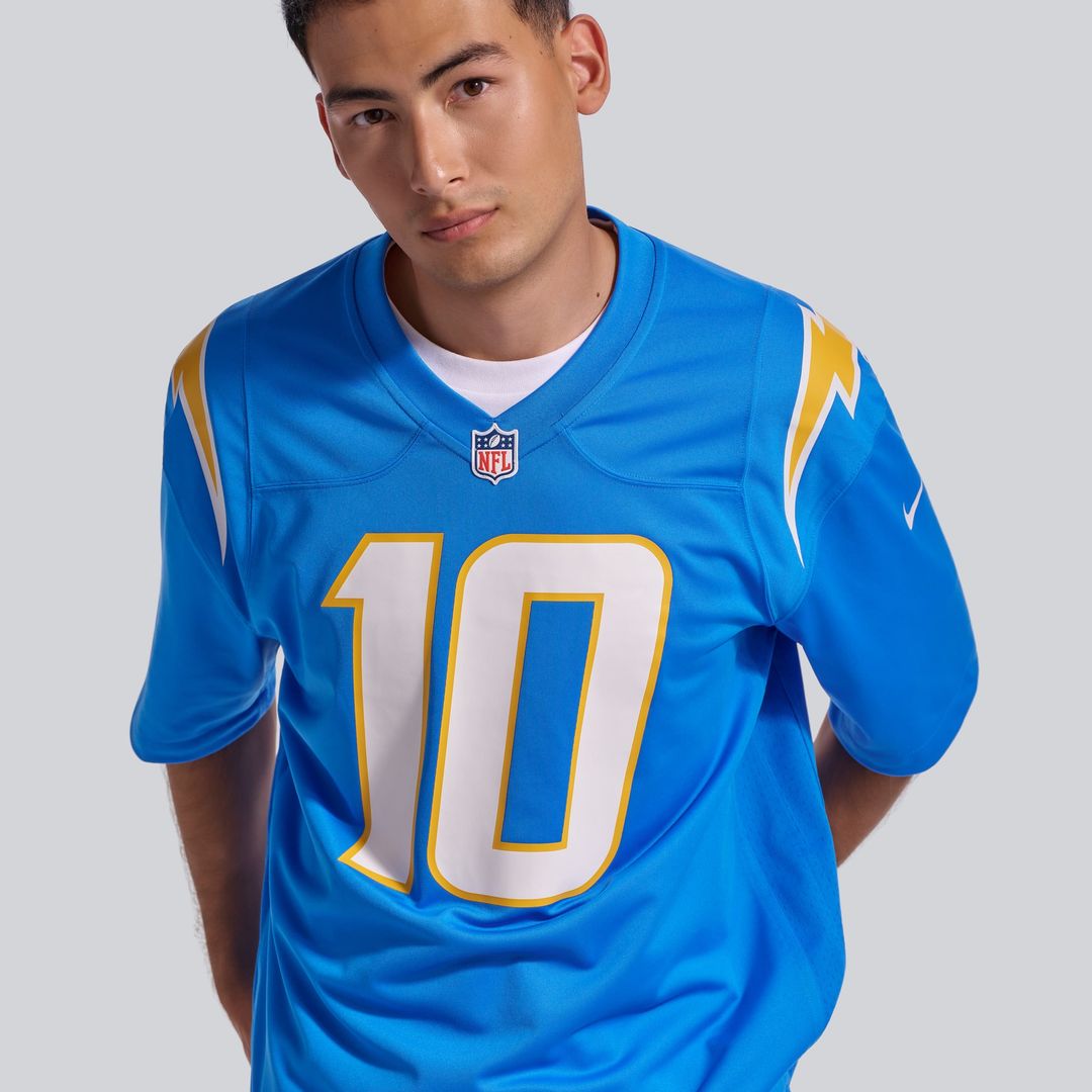Justin Herbert Los Angeles Chargers Alternate Super Chargers Game Jersey - Navy