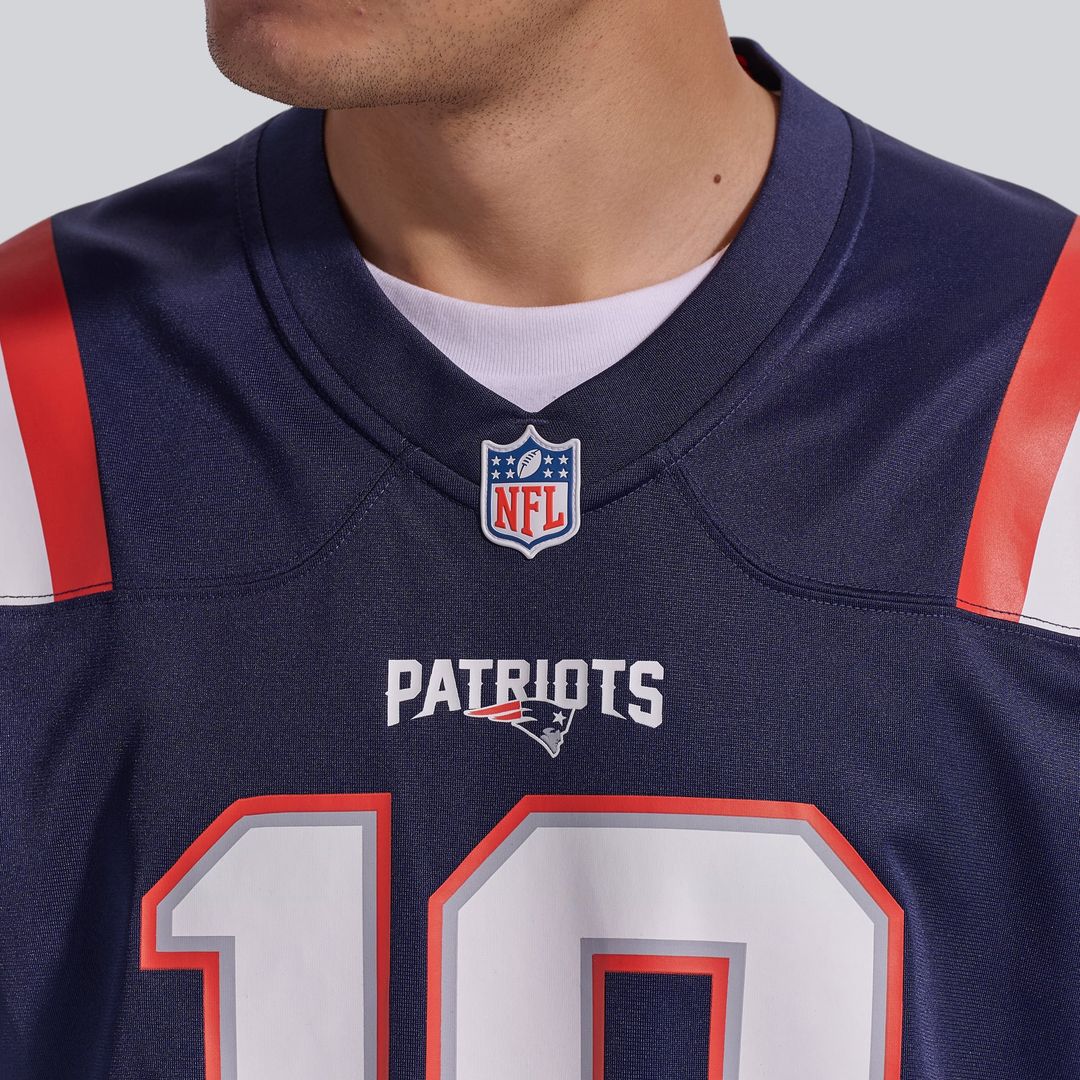 Drake Maye New England Patriots Game Jersey - White