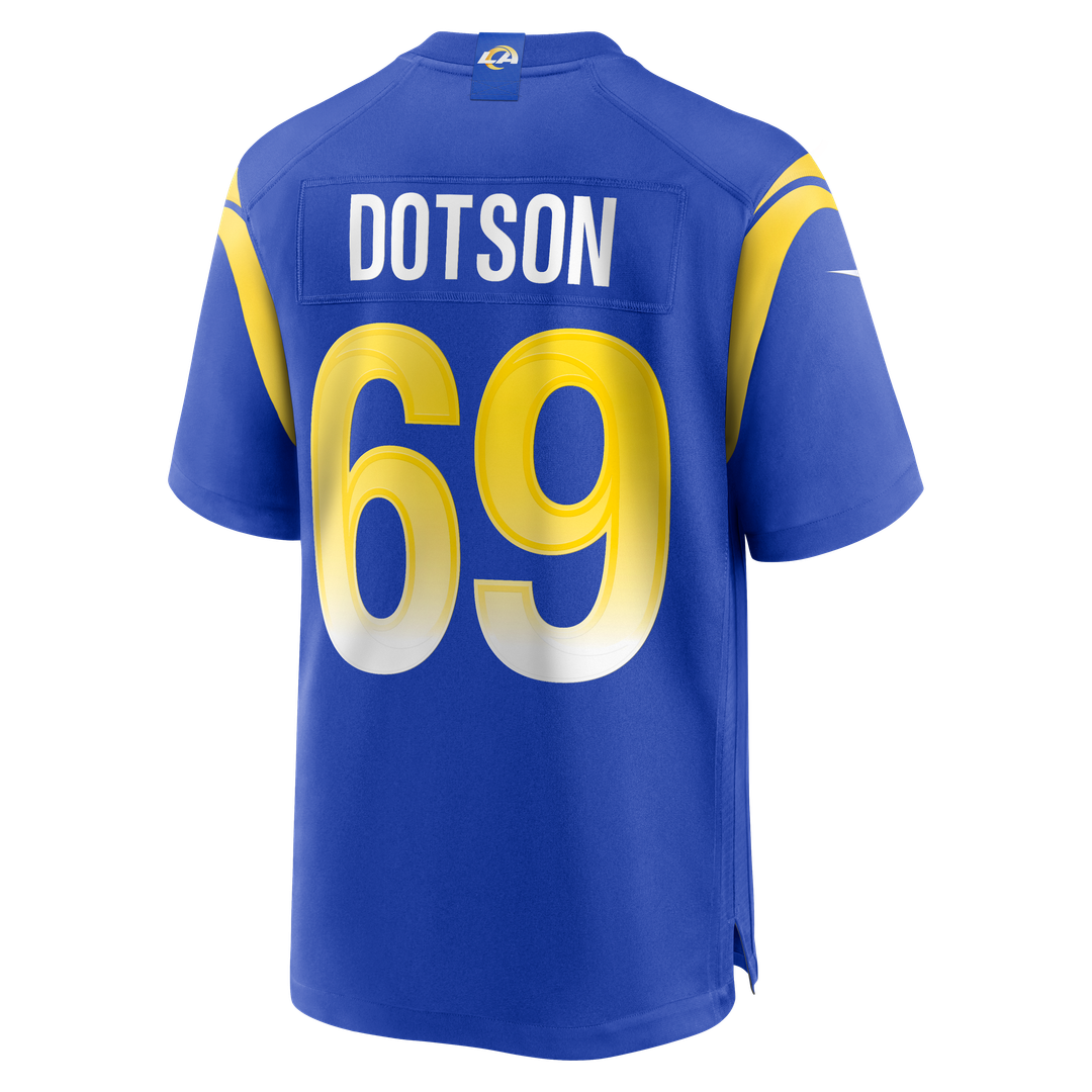 Kevin Dotson Los Angeles Rams Game Jersey - Royal Blue
