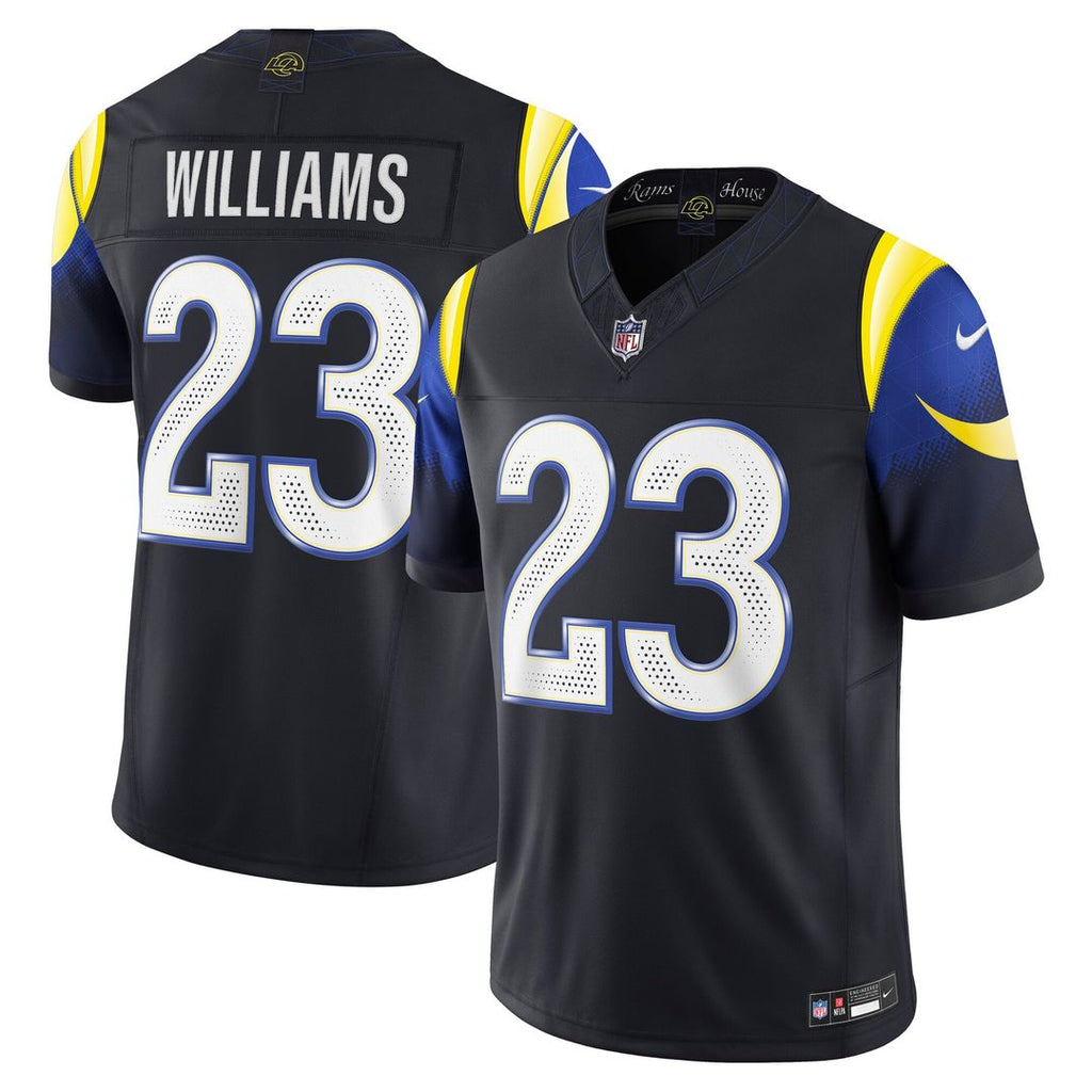 Kyren Williams Los Angeles Rams Rivalries Collection Stitched Limited Jersey - Dark Blue
