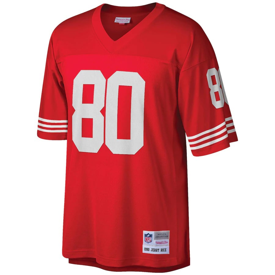 Jerry Rice San Francisco 49ers Big & Tall 1990 Replica Jersey - Scarlet