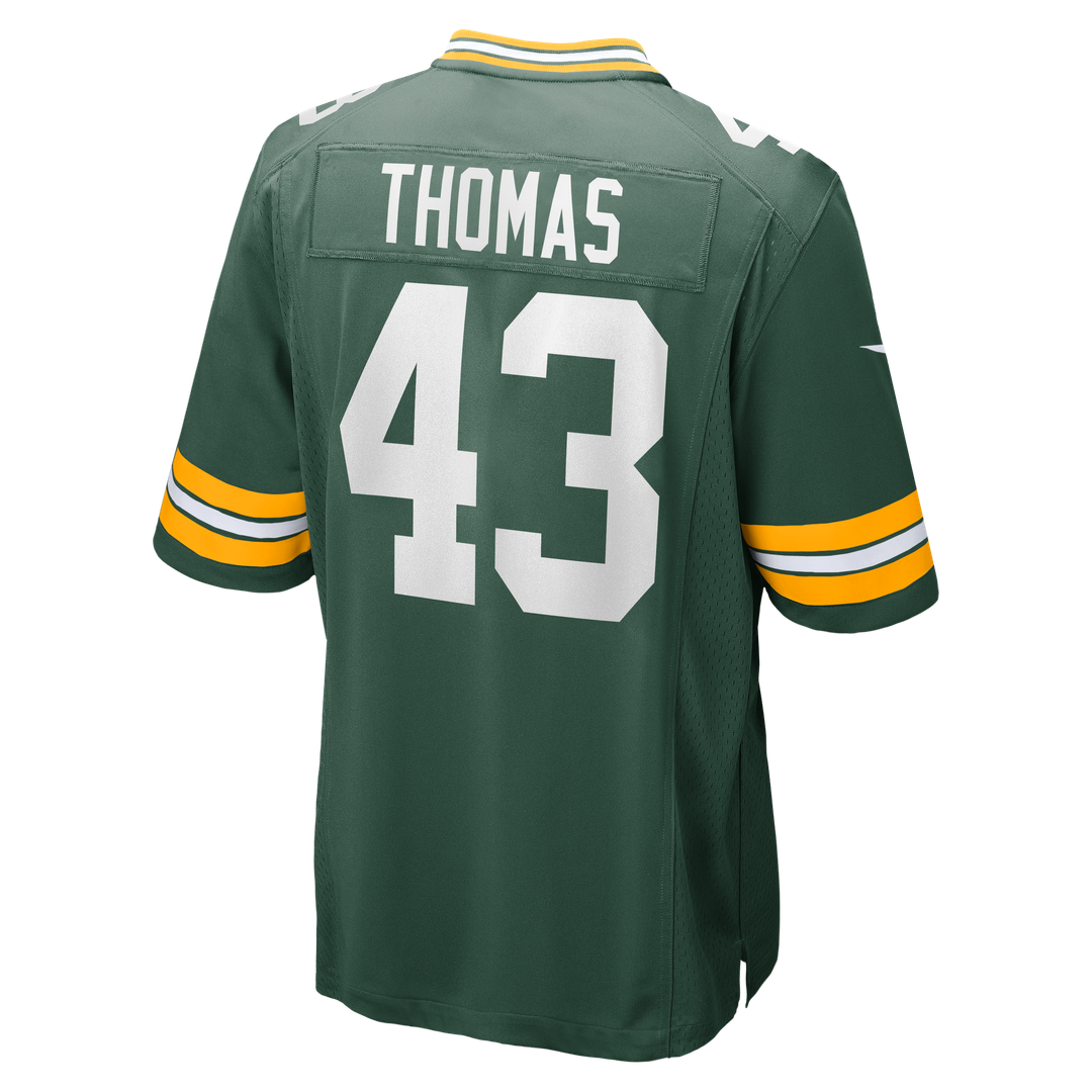 Kiondre Thomas Green Bay Packers Game Jersey - Green