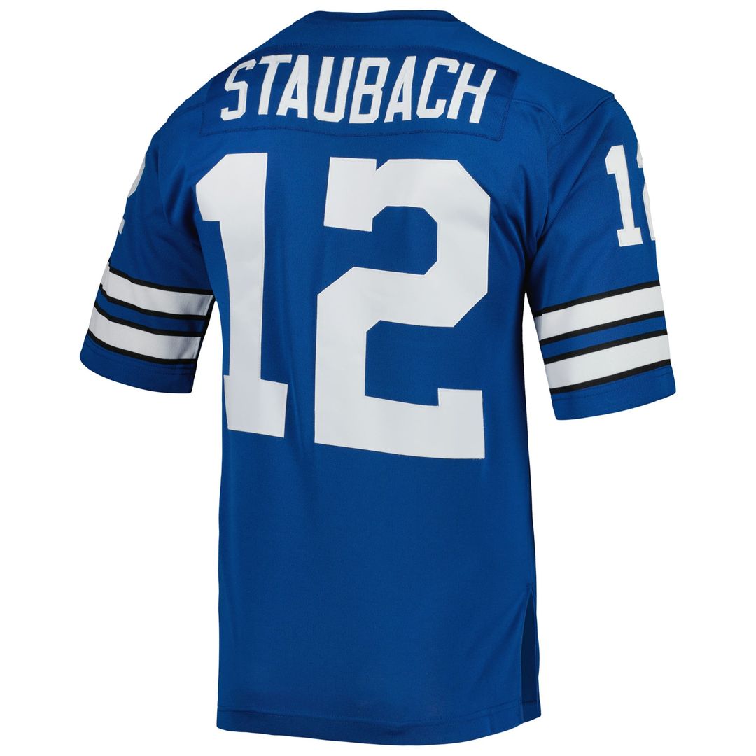 Roger Staubach Dallas Cowboys 1971 Authentic Throwback Jersey - Royal Blue