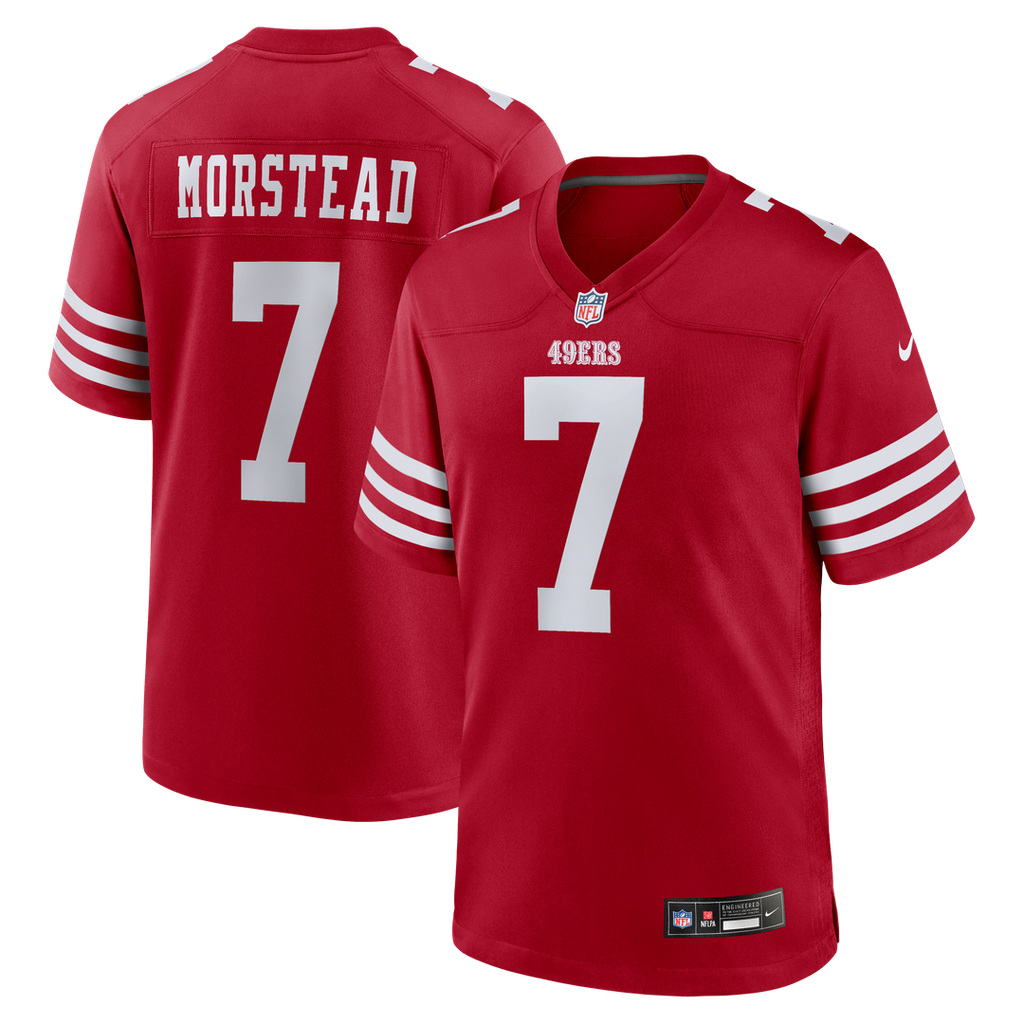 Thomas Morstead San Francisco 49ers Game Jersey - Scarlet