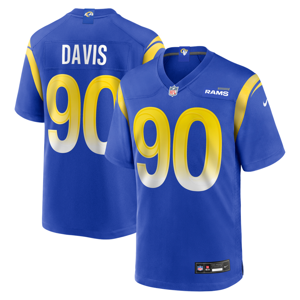 Tyler Davis Los Angeles Rams Game Jersey - Royal Blue