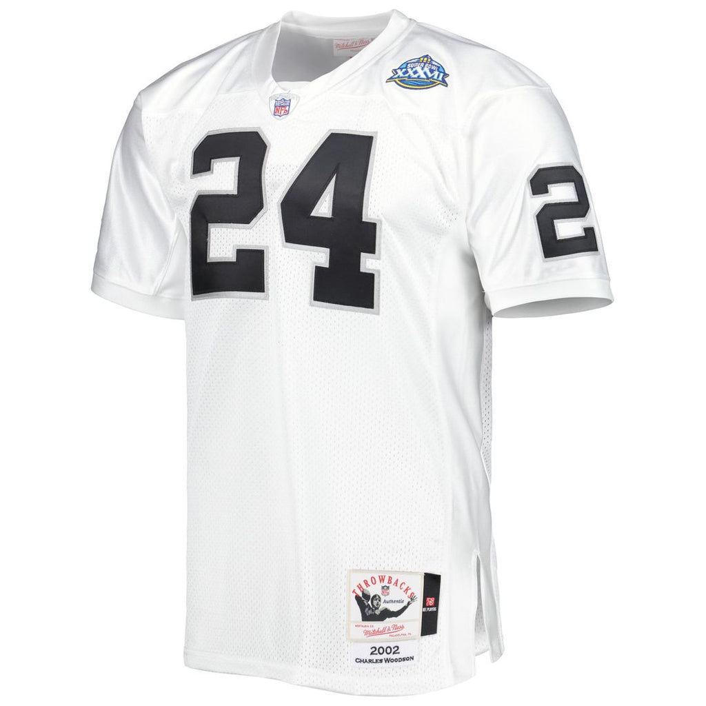 Charles Woodson Las Vegas Raiders 2002 Authentic Throwback Jersey - White