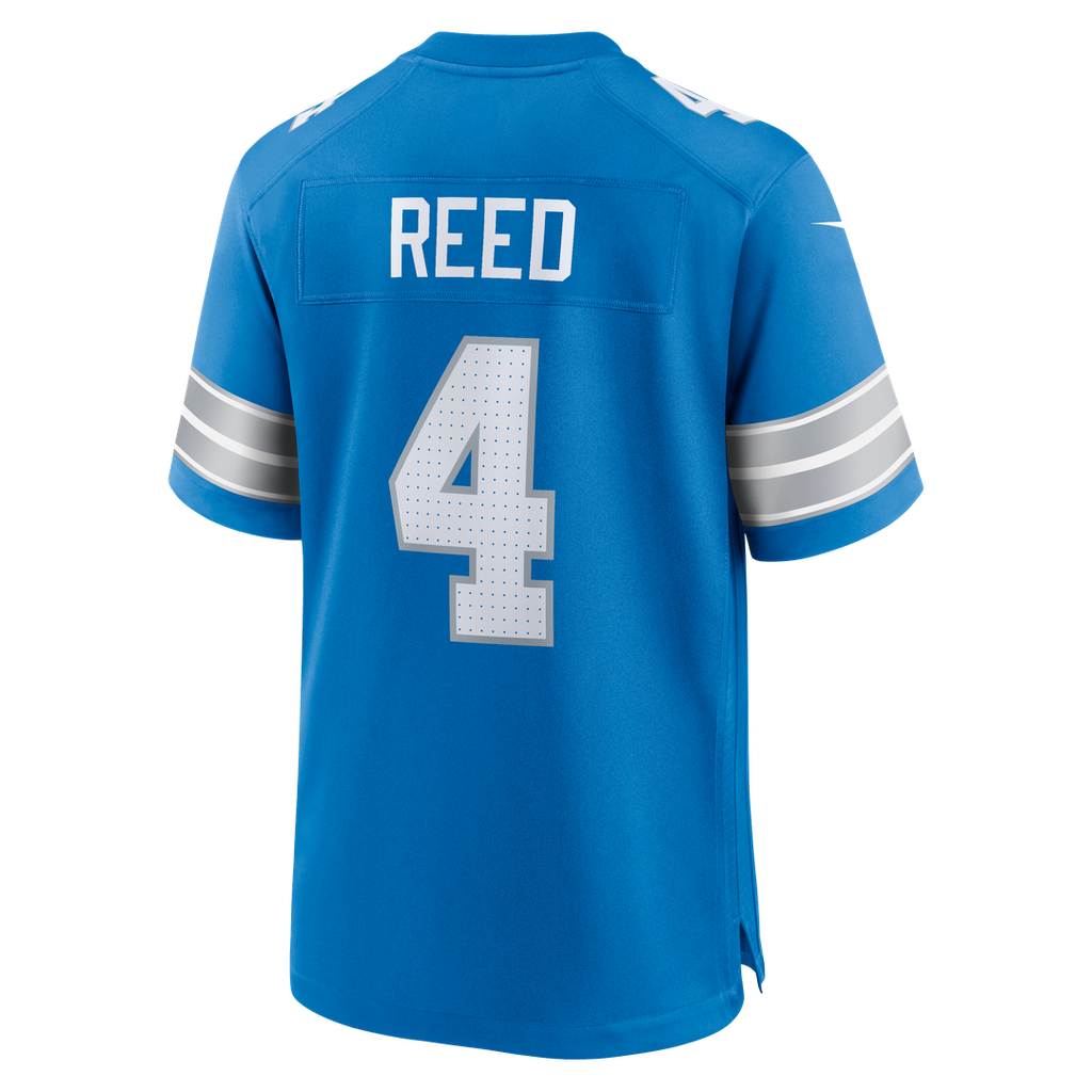 D.J. Reed Detroit Lions Game Jersey - Blue
