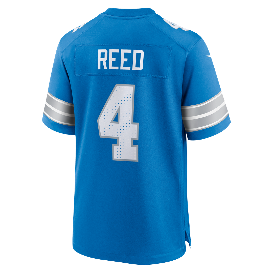 D.J. Reed Detroit Lions Game Jersey - Blue