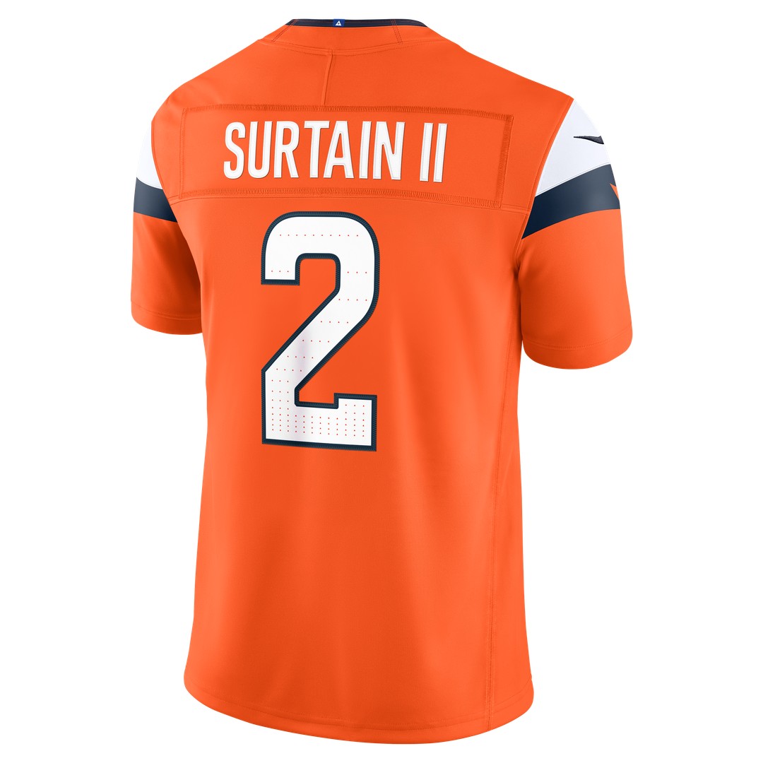 Pat Surtain II Denver Broncos Alternate Vapor F.U.S.E. Stitched Limited Jersey - Navy
