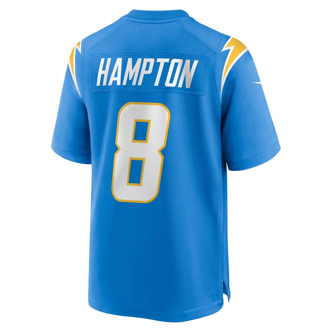 Omarion Hampton Los Angeles Chargers Alternate Super Chargers Game Jersey - Navy