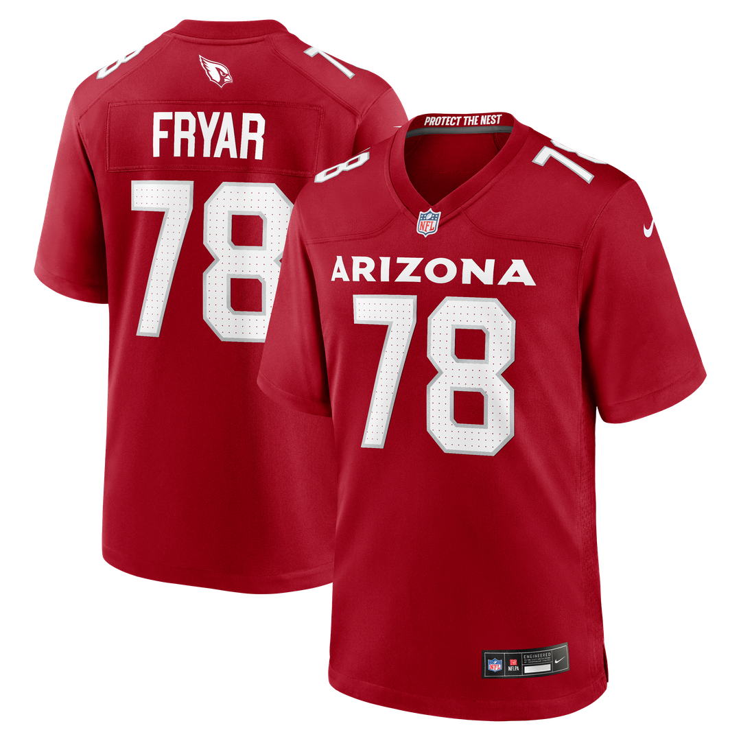 Josh Fryar Arizona Cardinals Game Jersey - Cardinal