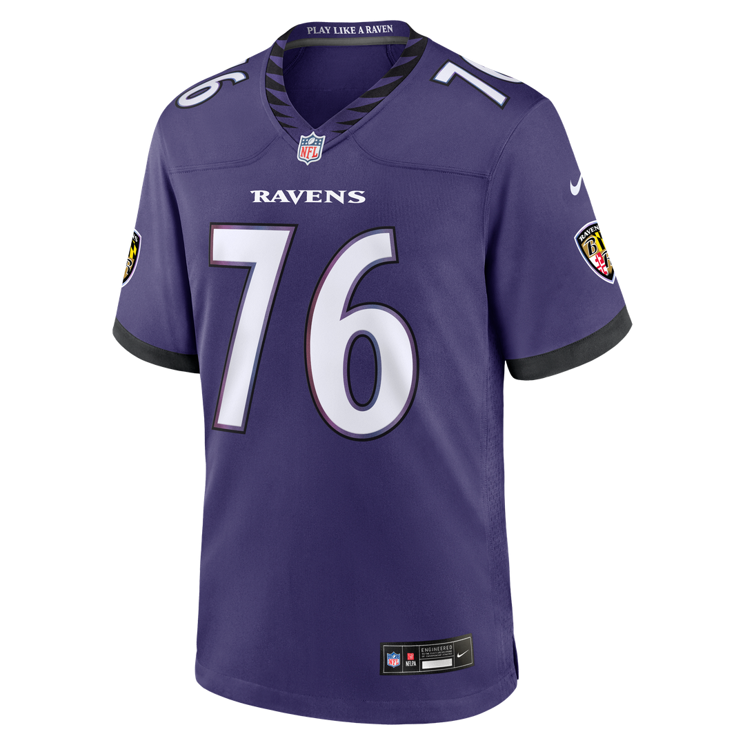 Carson Vinson Baltimore Ravens Game Jersey - Purple