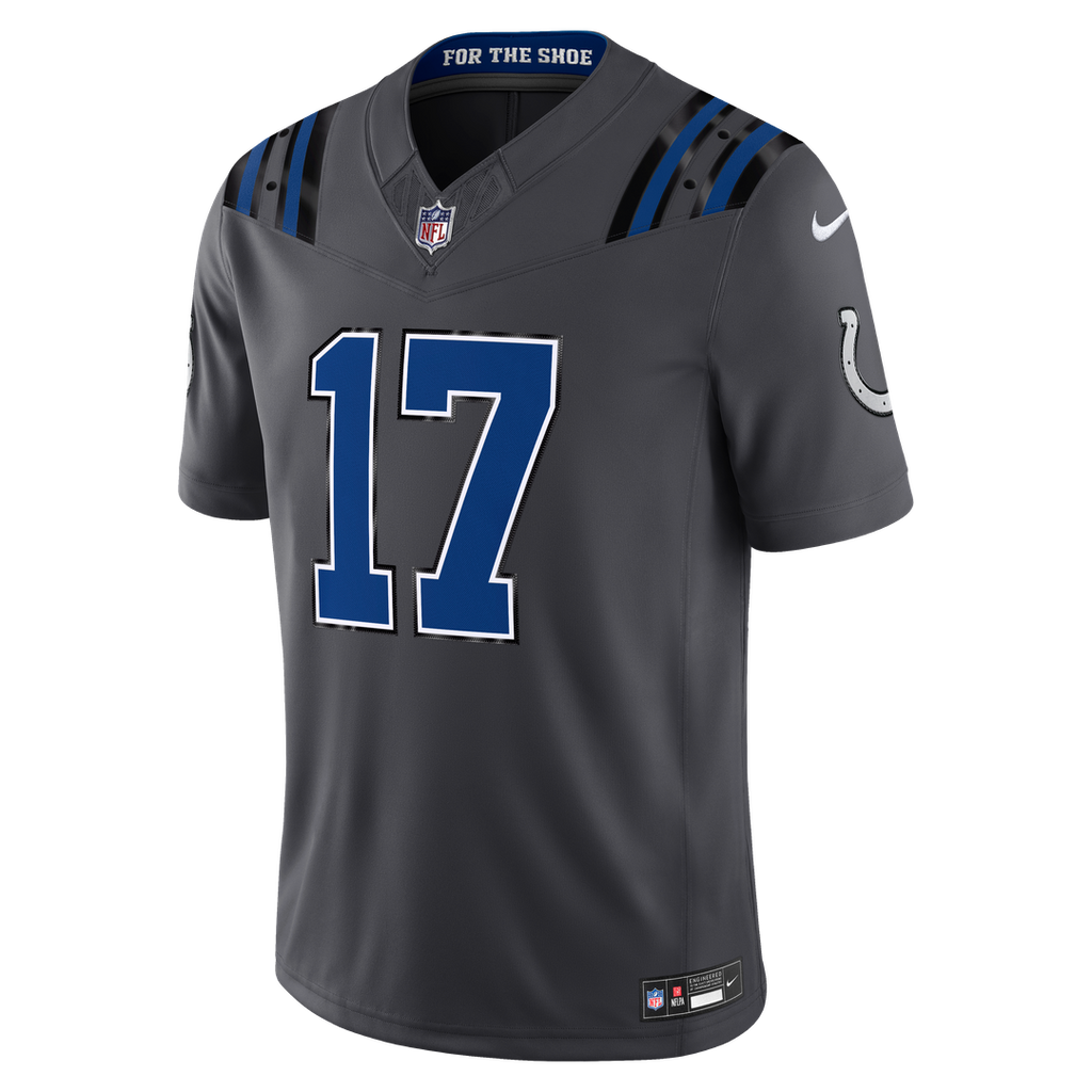 Daniel Jones Indianapolis Colts 2026 Rivalries Collection Stitched Limited Jersey - Anthracite