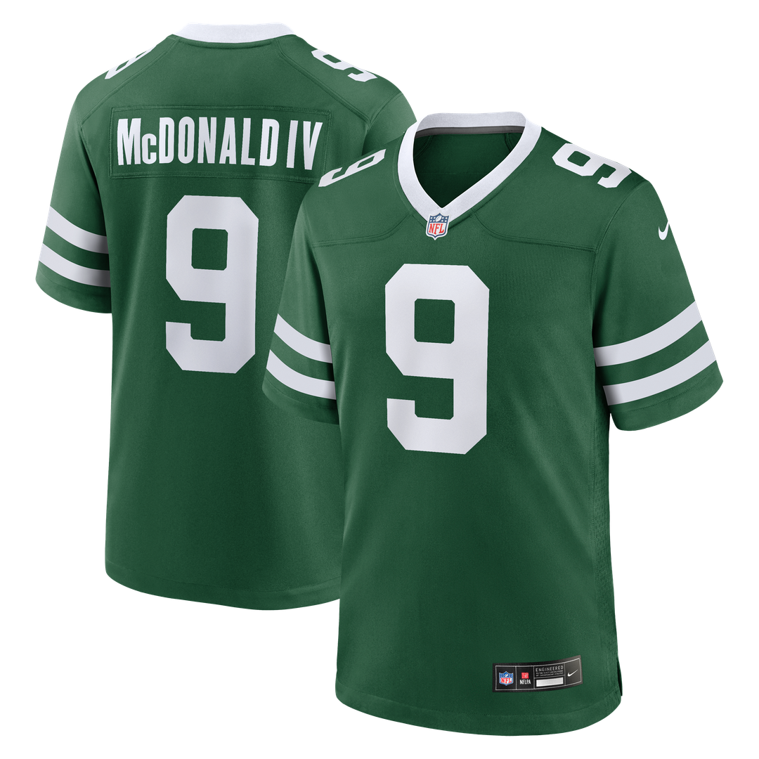 Will McDonald IV New York Jets Game Jersey - Legacy Green