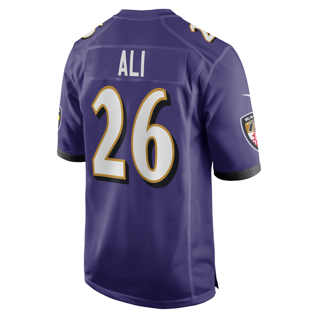 Rasheen Ali Baltimore Ravens Game Jersey - Purple