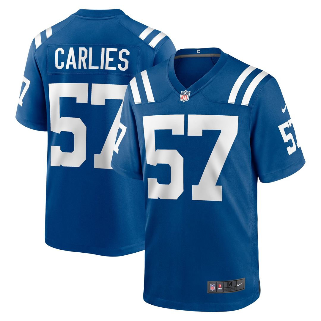 Jaylon Carlies Indianapolis Colts Game Jersey - Royal Blue
