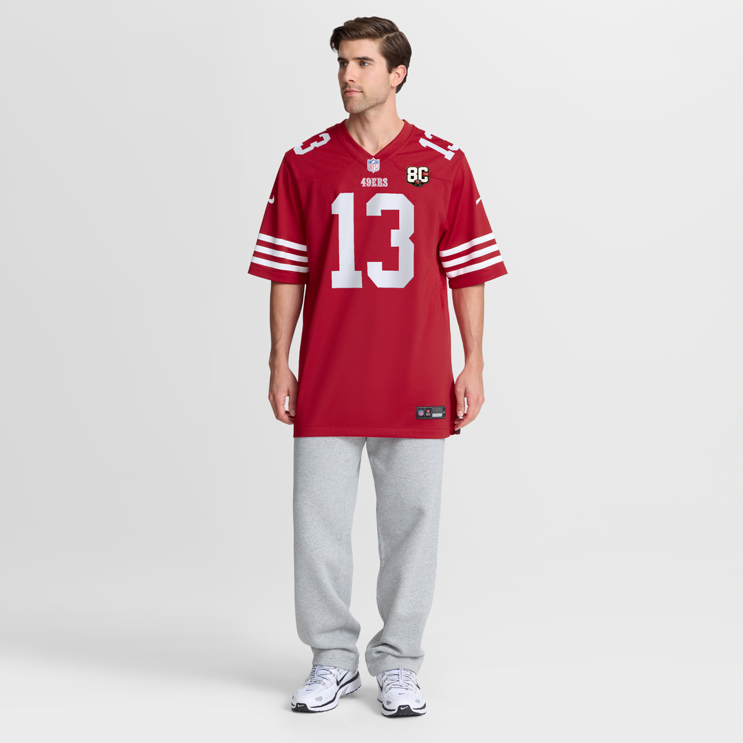 Brock Purdy San Francisco 49ers 80th Anniversary Game Jersey - Scarlet