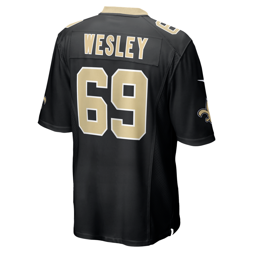Barry Wesley New Orleans Saints Game Jersey - Black