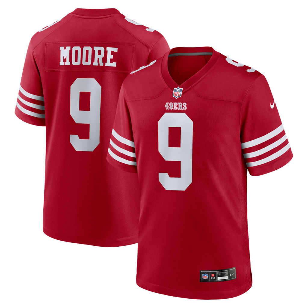 Skyy Moore San Francisco 49ers Game Jersey - Scarlet