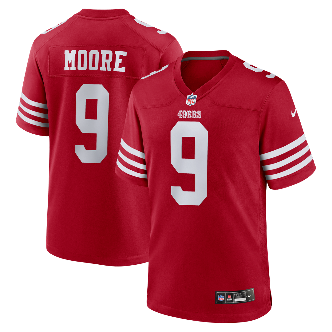 Skyy Moore San Francisco 49ers Game Jersey - Scarlet