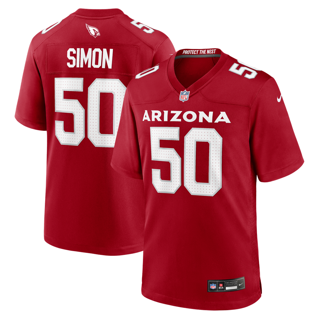 Cody Simon Arizona Cardinals Game Jersey - Cardinal