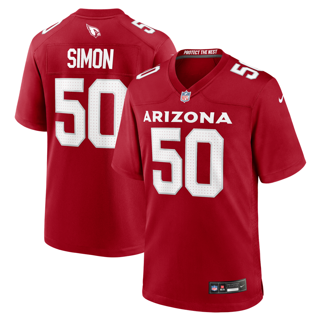 Cody Simon Arizona Cardinals Game Jersey - Cardinal