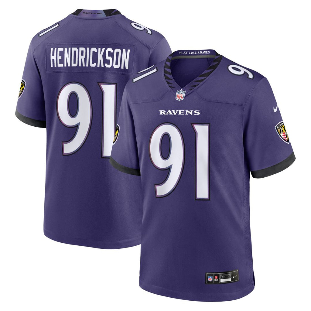 Trey Hendrickson Baltimore Ravens Game Jersey - Purple