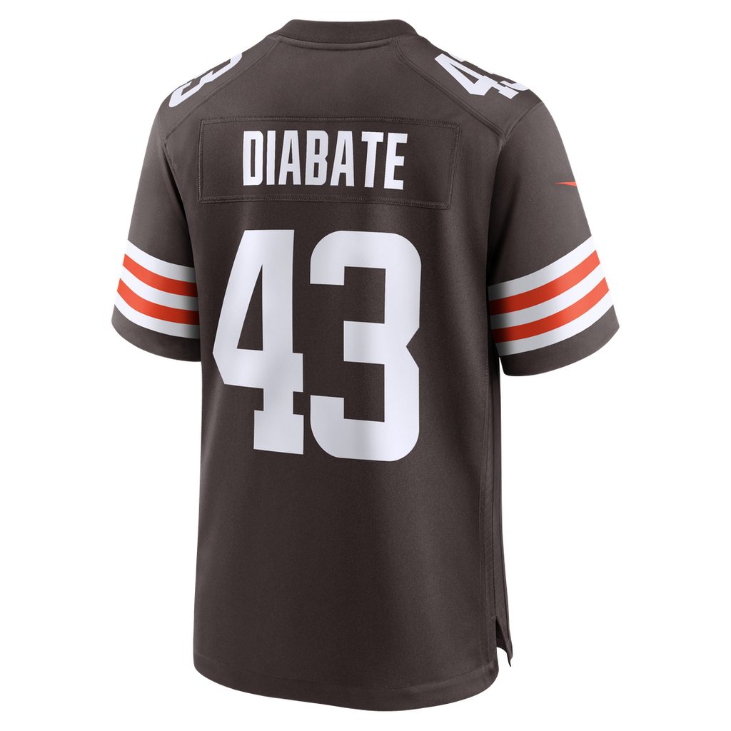 Mohamoud Diabate Cleveland Browns Game Jersey - Brown