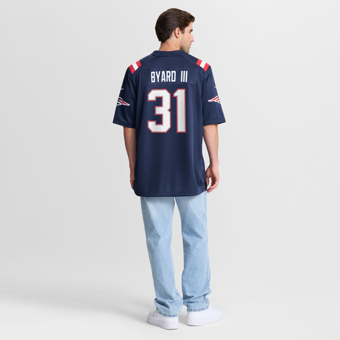 Kevin Byard III New England Patriots Game Jersey - Navy