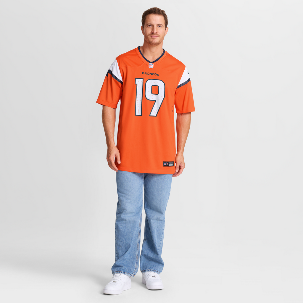 Marvin Mims Jr Denver Broncos Game Jersey - Orange