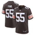 Spencer Fano Cleveland Browns Game Jersey - Brown