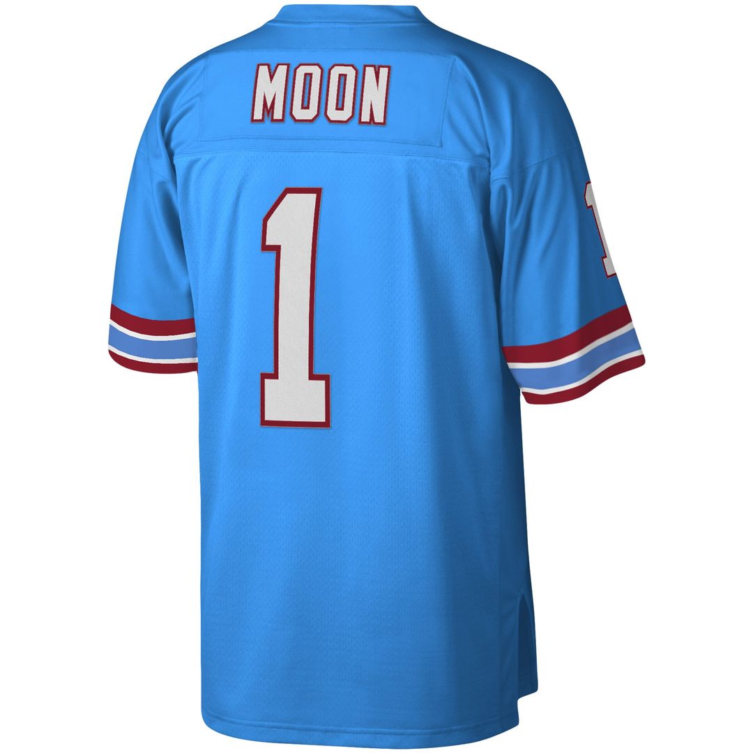Warren Moon Houston Oilers Legacy Replica Jersey - Light Blue