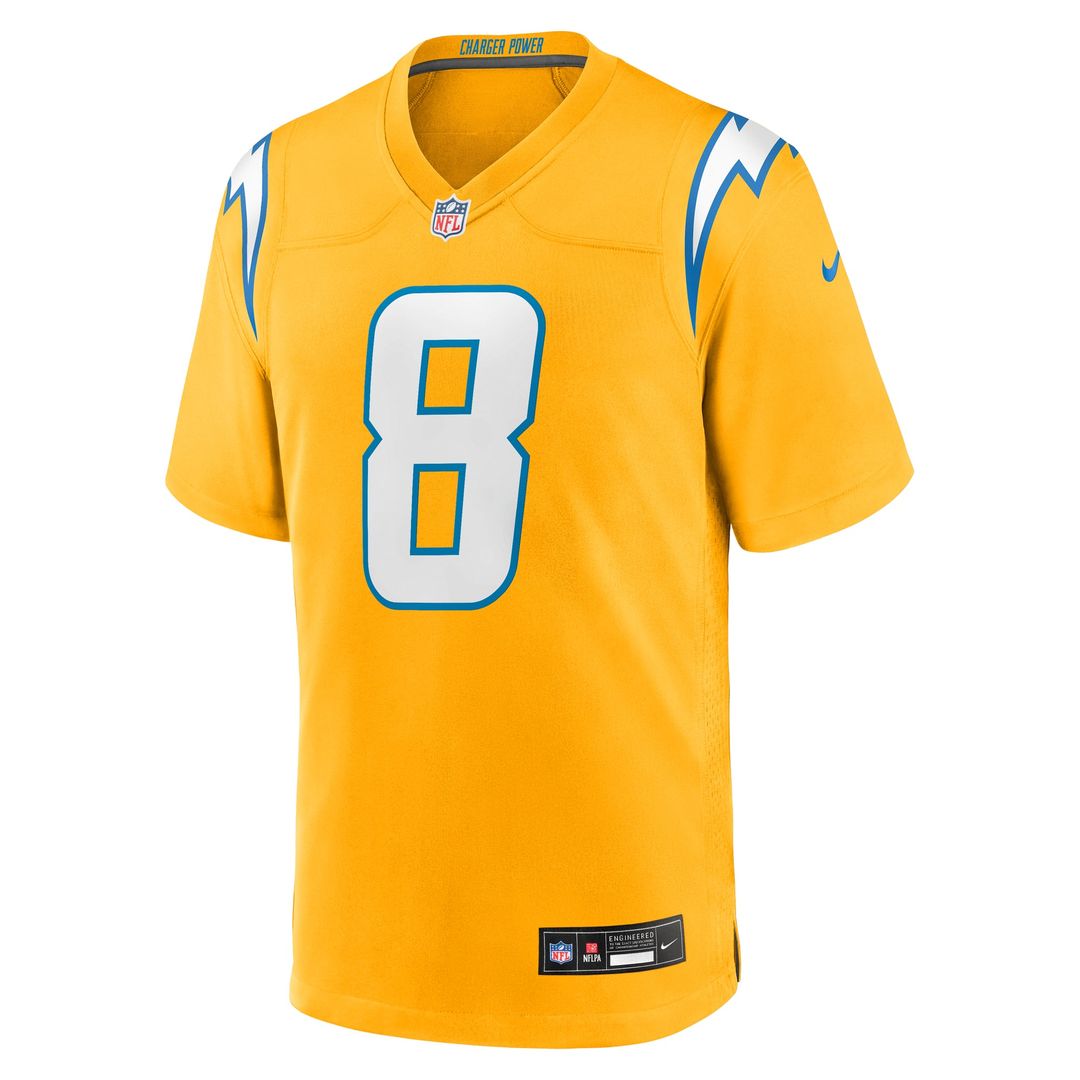 Omarion Hampton Los Angeles Chargers Game Jersey - Powder Blue