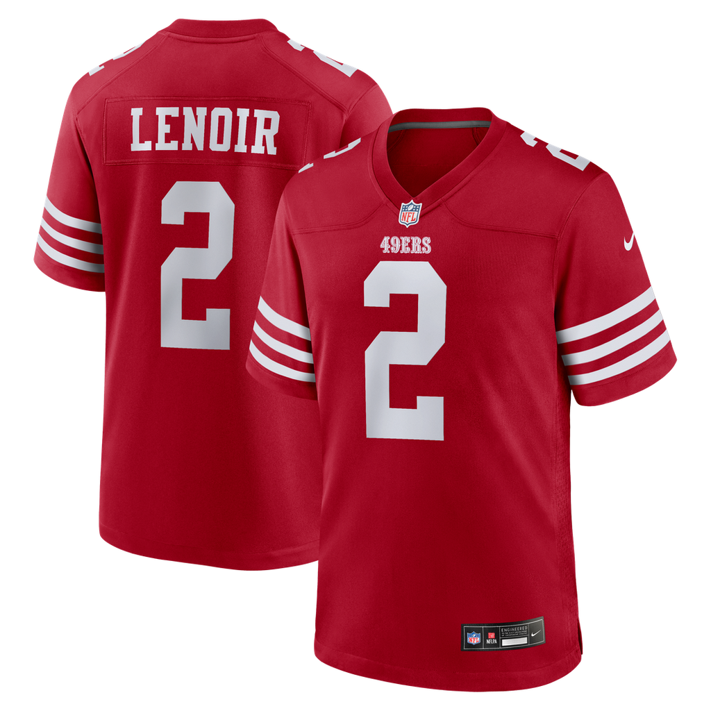 Deommodore Lenoir San Francisco 49ers Game Jersey - Scarlet