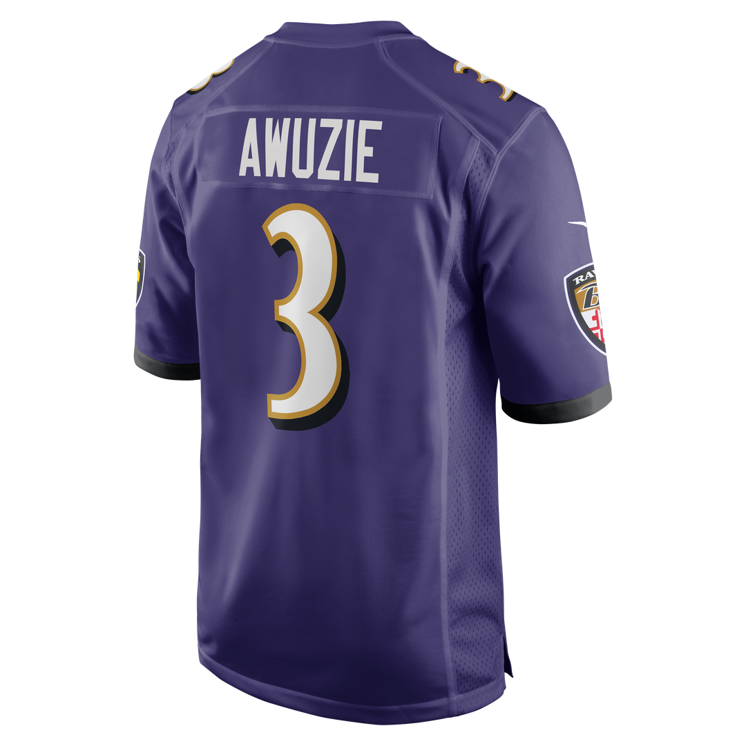 Chidobe Awuzie Baltimore Ravens Game Jersey - Purple