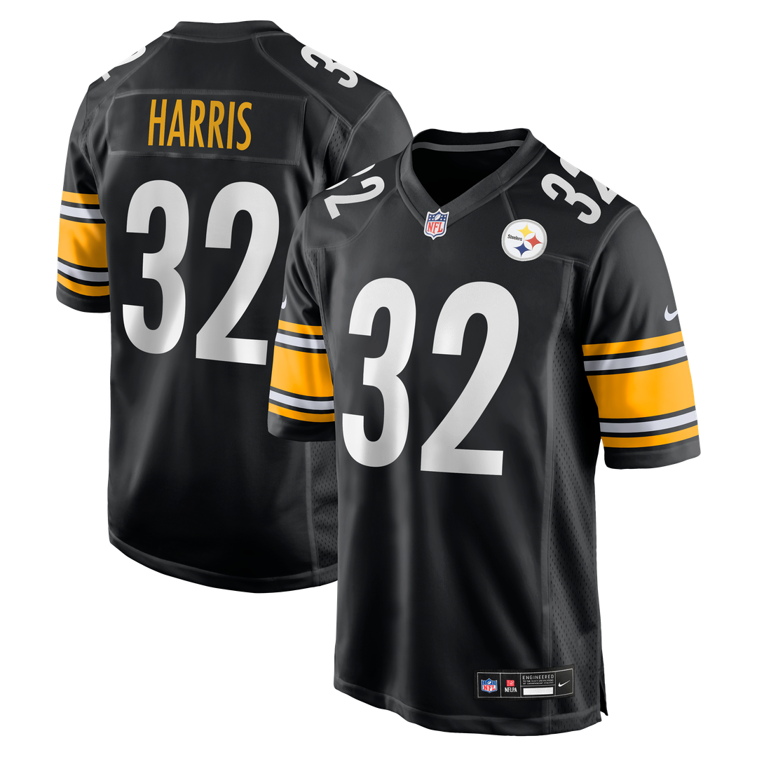 Franco Harris Pittsburgh Steelers Game Jersey - Black