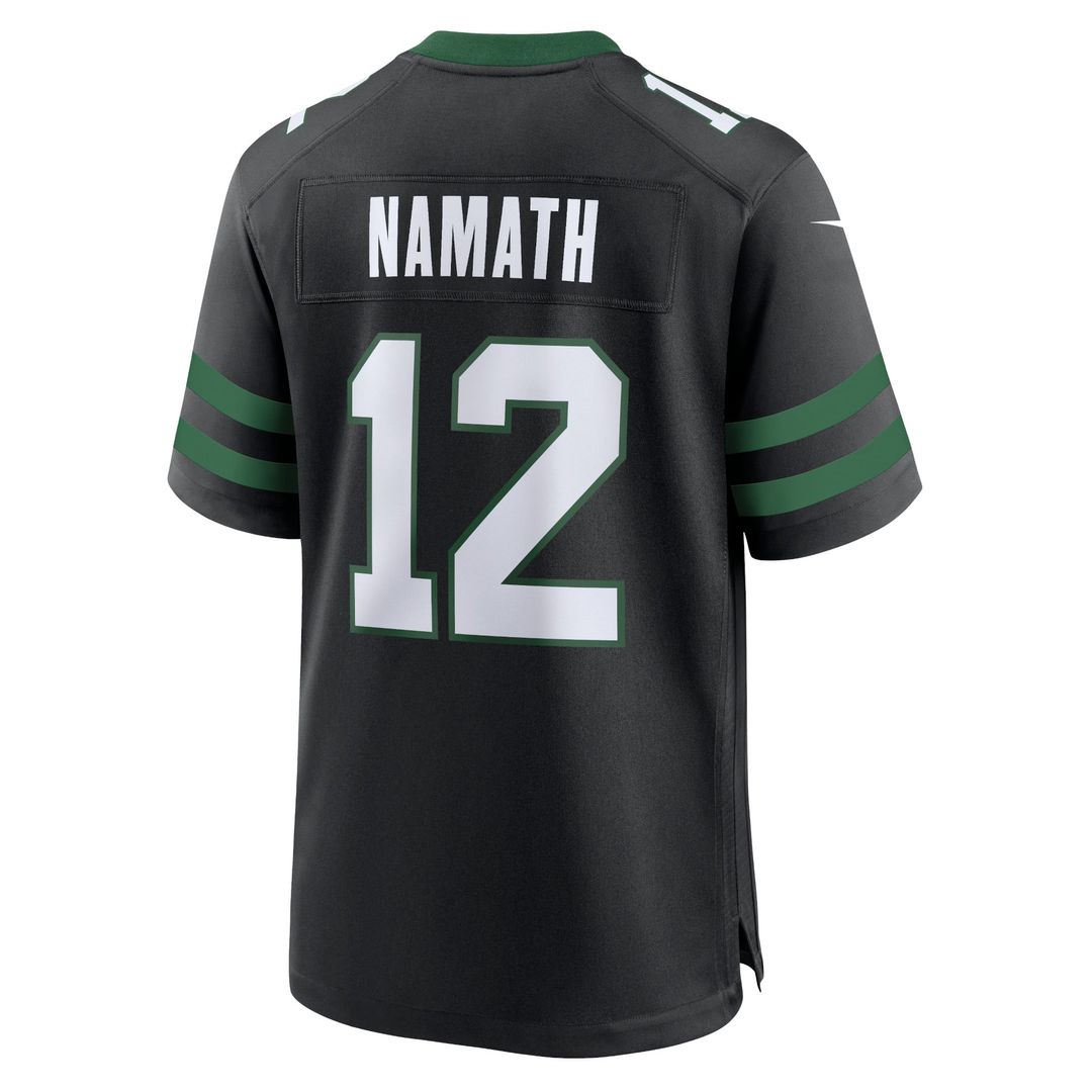 Joe Namath New York Jets Alternate Game Jersey - Legacy Black