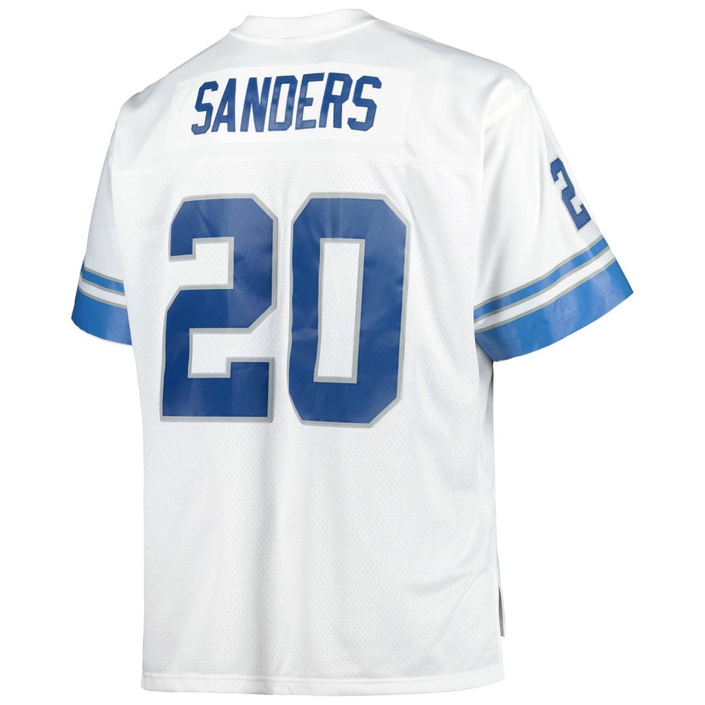 Barry Sanders Detroit Lions Big & Tall 1996 Replica Jersey - Blue