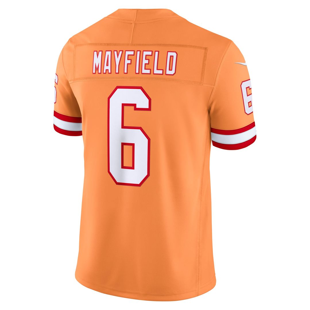 Baker Mayfield Tampa Bay Buccaneers Alternate Vapor F.U.S.E. Stitched Limited Jersey - Creamsicle