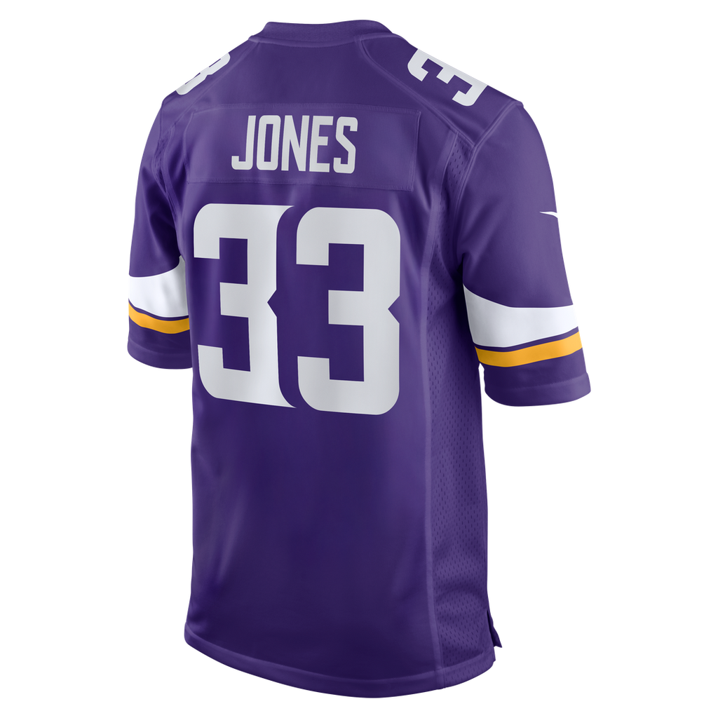 Aaron Jones Minnesota Vikings Game Jersey - Purple