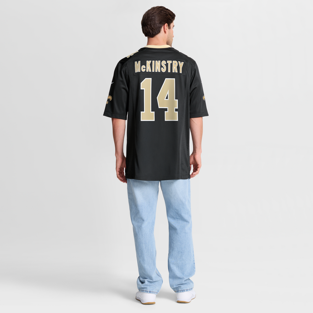 Ga'Quincy McKinstry New Orleans Saints Game Jersey - Black