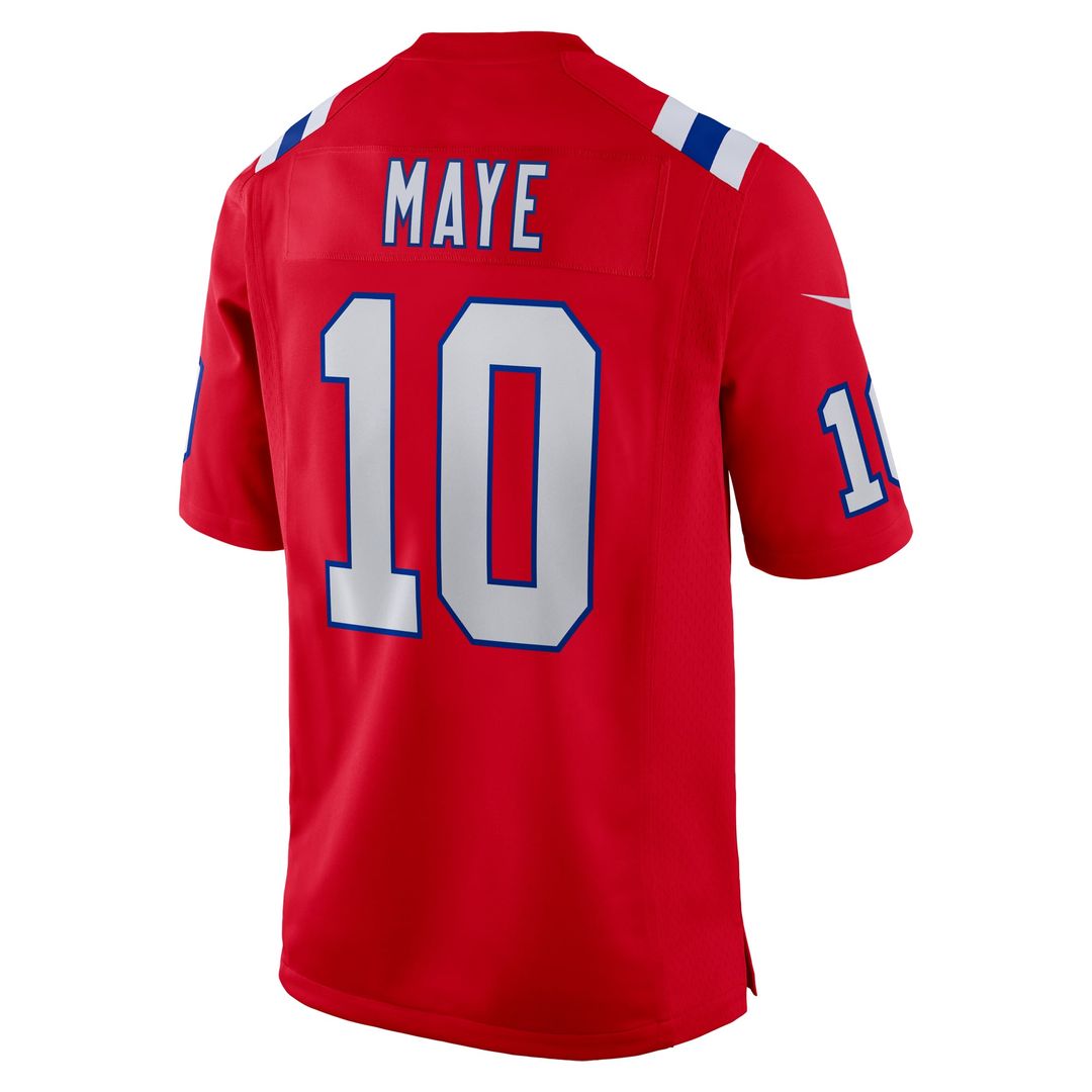 Drake Maye New England Patriots Game Jersey - Navy