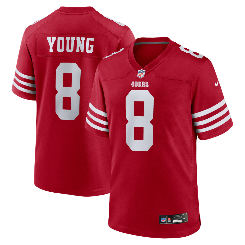 Steve Young San Francisco 49ers Game Jersey - Scarlet