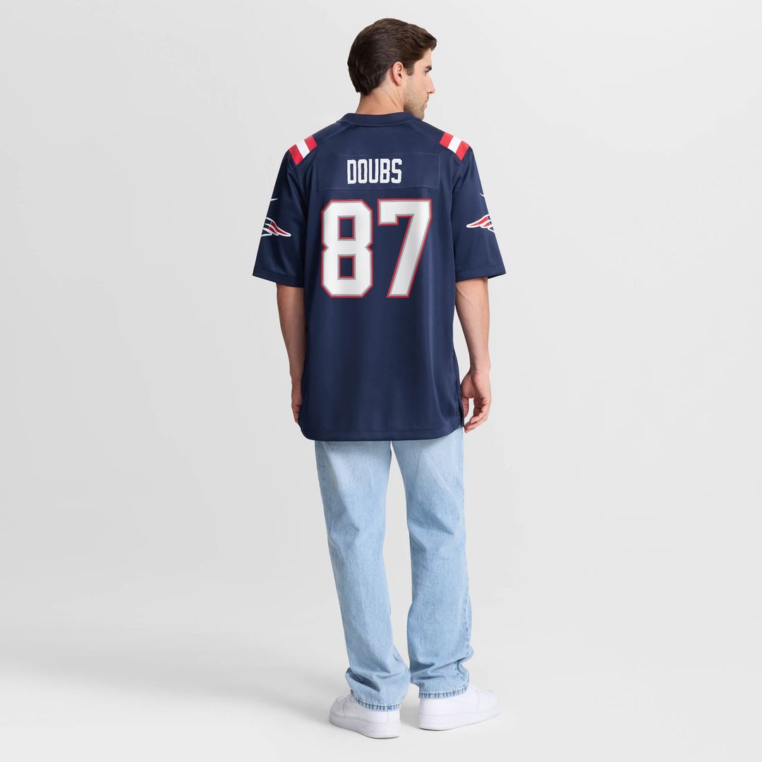 Romeo Doubs New England Patriots Game Jersey - Navy
