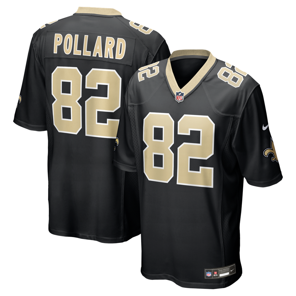 Bob Pollard New Orleans Saints Game Jersey - Black