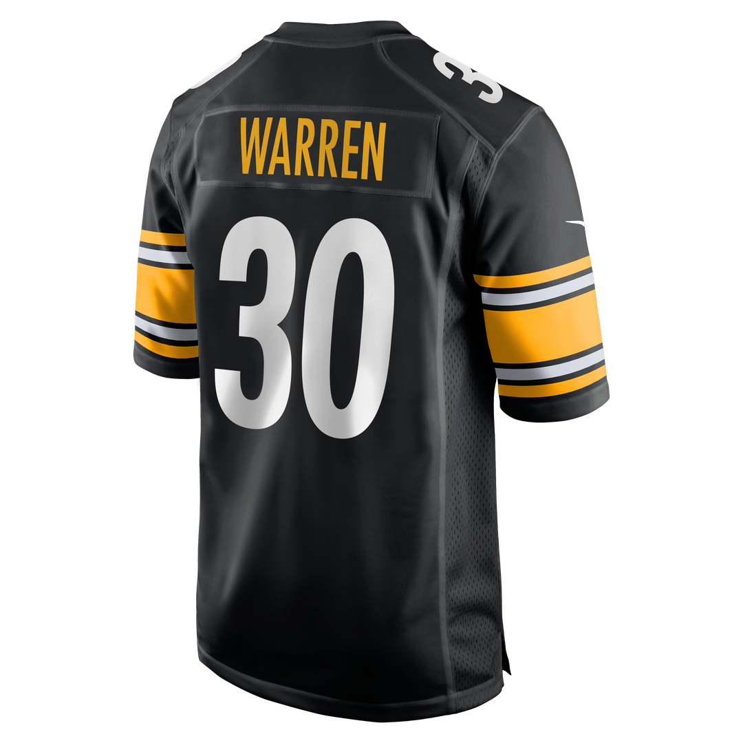 Jaylen Warren Pittsburgh Steelers Game Jersey - Black