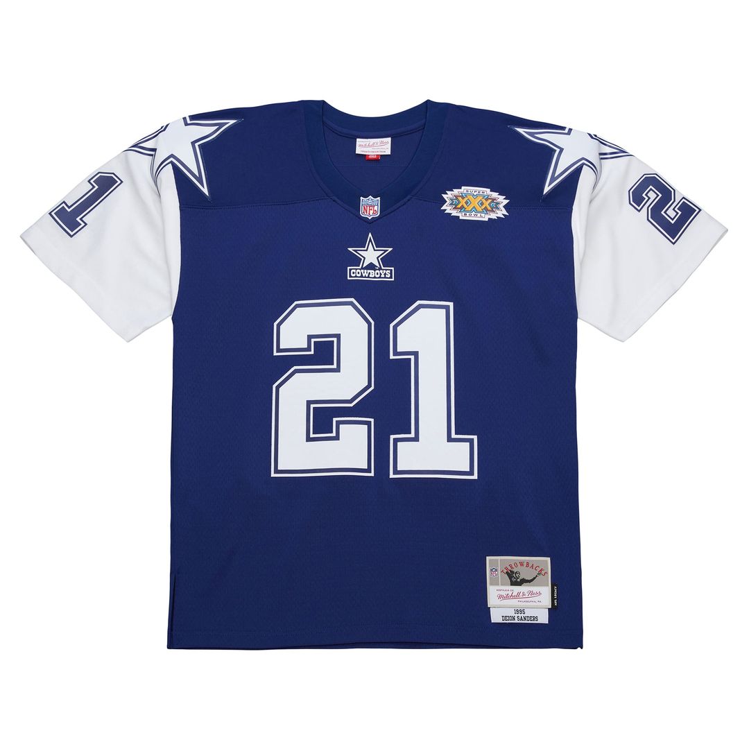 Deion Sanders Dallas Cowboys 1995 Legacy Replica Jersey - Navy