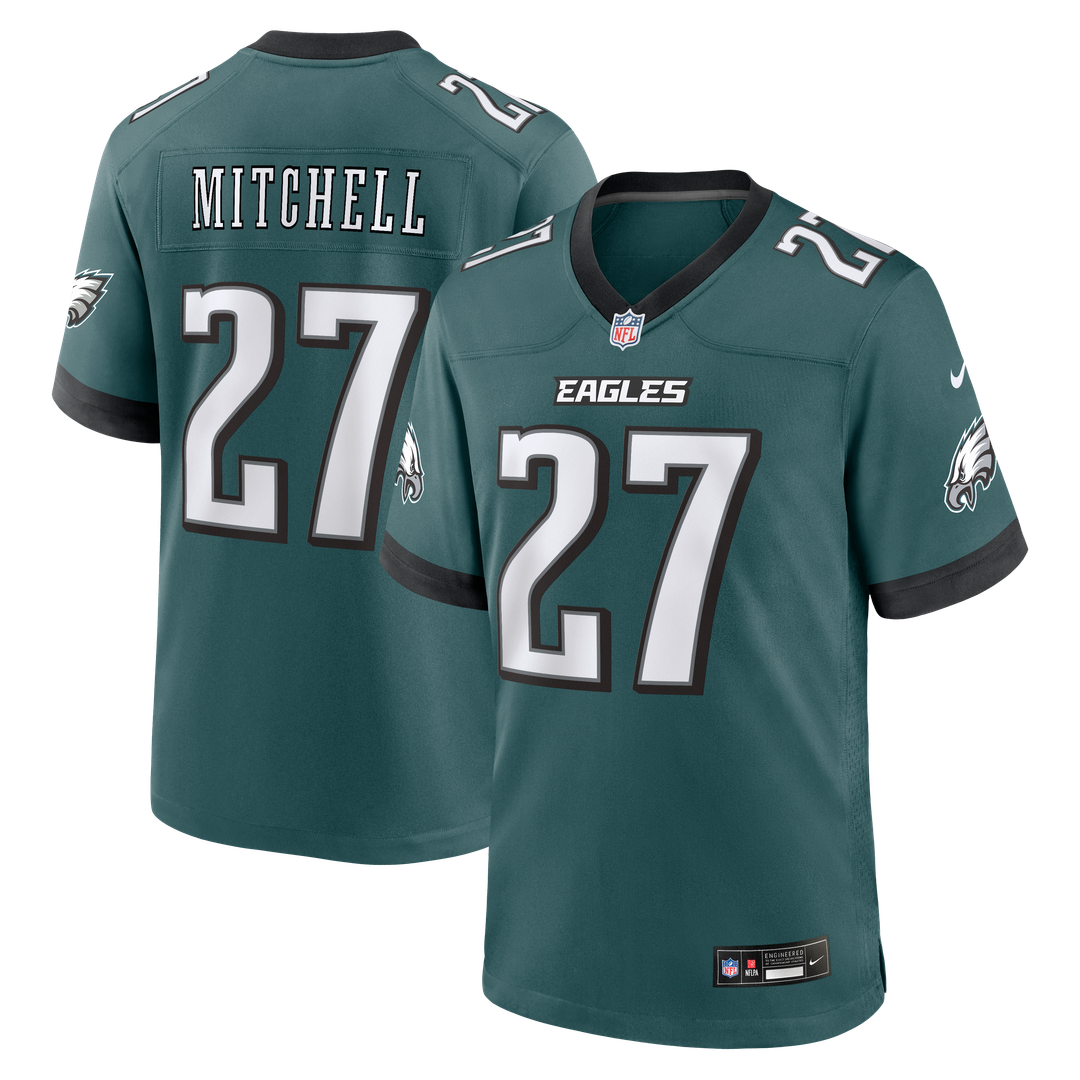 Quinyon Mitchell Philadelphia Eagles Game Jersey - Midnight Green