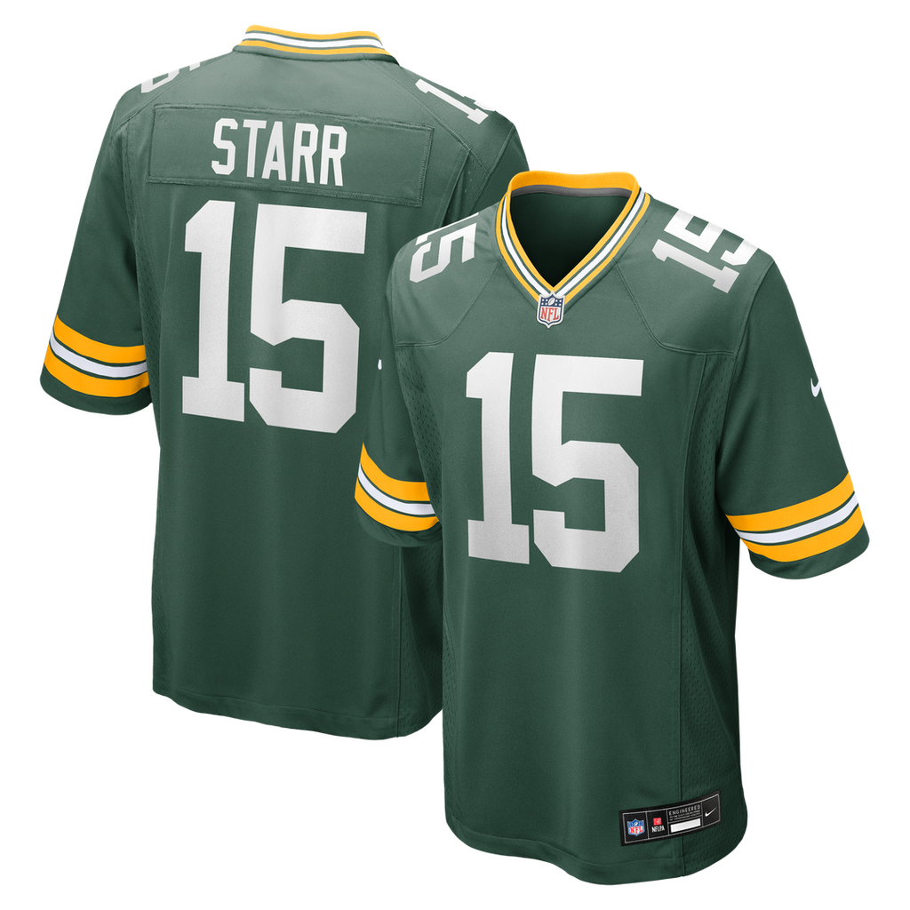 Bart Starr Green Bay Packers Game Jersey - Green