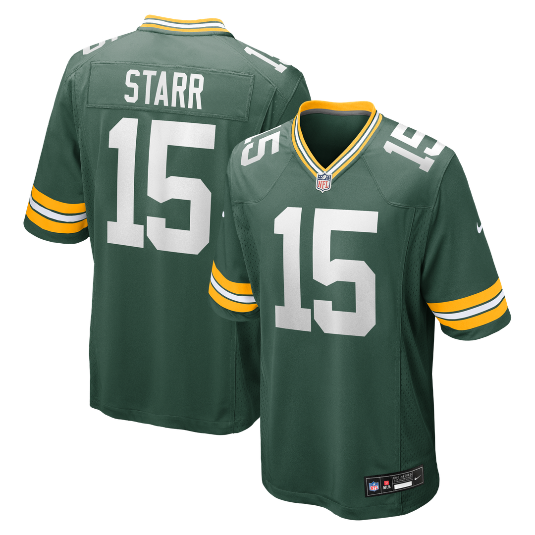 Bart Starr Green Bay Packers Game Jersey - Green